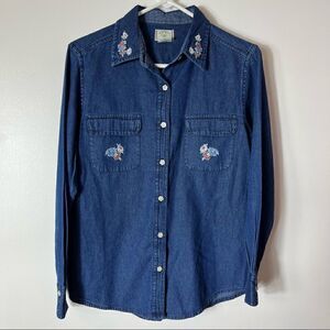 Wrangler Denim Embroidered Button front Shirt